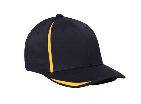 Pacific Headwear M3 Performance Flexfit® Cap (472F), Color 'BlackGold'